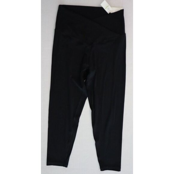 aerie Offline Women's Sz L-Short Black Real Me High Rise Crossover 7/8 Leggings - Picture 1 of 7